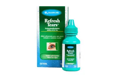 REFRESH TEARS LUBRICANT 15 ML GOZ DAMLASI ürün ambalajı, göz damlası formunda suni gözyaşı içerir. Üretici: ABBVİE TIBBİ İLAÇLAR SANAYİ VE TİCARET LİMİTED ŞİRKETİ.