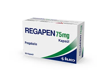 REGAPEN 75 MG 56 KAPSUL (pregabalin) kutusu, kapsül. Üretici: İLKO İLAÇ SAN. VE TİC. A.Ş.