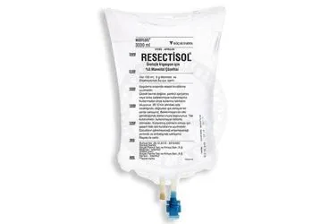 RESECTISOL 3000 ML(SETLI) kutusu. Etkin maddesi serum. Üretici: KOÇAK FARMA İLAÇ VE KİMYA SANAYİ A.Ş.
