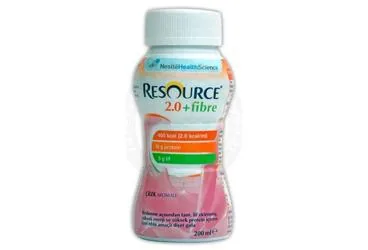 RESOURCE 2.0 FIBRE CILEK AROMALI 200 ML ürün ambalajı. Etkin maddesi enteral beslenme. Üretici: NESTLE TÜRKİYE GIDA SANAYİ ANONİM ŞİRKETİ.