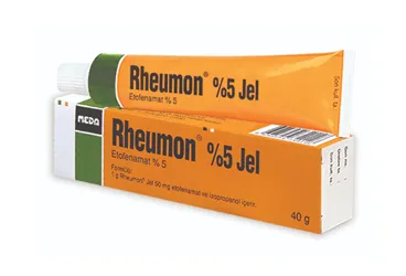 RHEUMON 40 G JEL (etofenamat -topikal) kutusu, jel. Üretici: VİATRİS İLAÇLARI LİMİTED ŞİRKETİ.