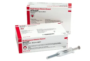 RHOGAM ULTRA FILTERED PLUS 300 MCG (1500 IU) IM ENJEKSIYON ICIN COZELTI ICEREN KULLANIMA HAZIR SIRINGA (anti rh immunglobulin) ambalajı, çözelti. Üretici: KEDRİON BETAPHAR BİYOFARMASÖTİK İLAÇ SANAYİ VE TİCARET ANONİM ŞİRKETİ.