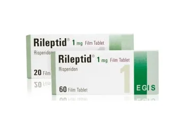RILEPTID 1 MG FILM KAPLI 20 TABLET (risperidon) ürün ambalajı, tablet. Üretici: FARMA-TEK İLAÇ SANAYİ VE TİCARET A.Ş.