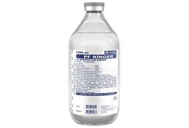 RINGER SOLUSYONU 1000 ML (CAM SISE) SETLI (serum) kutusu, solüsyon. Üretici: POLİFARMA İLAÇ SAN. VE TİC. A.Ş.