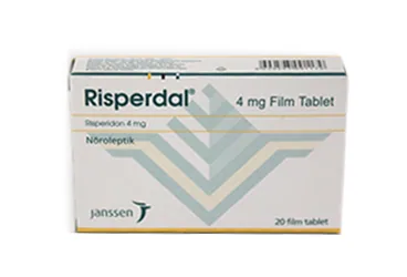 Risperidon içeren film kaplı tablet: RISPERDAL 4 MG 20 FILM TABLET kutu fotoğrafı. Üretici: JOHNSON AND JOHNSON SIHHİ MALZEME SANAYİ VE TİCARET LİMİTED ŞİRKETİ.
