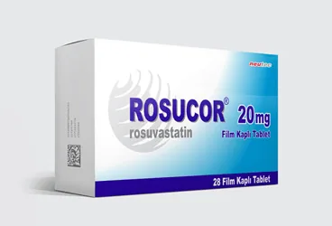 ROSUCOR 20 MG 28 FİLM TABLET kutusu, film kaplı tablet formunda rosuvastatin içerir. Üretici: CELTİS İLAÇ SANAYİ VE TİCARET ANONİM ŞİRKETİ.