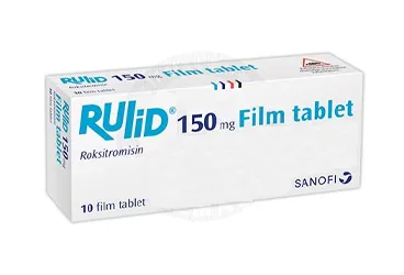 RULID 150 MG 10 FILM TABLET (roksitromisin) ürün ambalajı, film kaplı tablet. Üretici: SANOFİ SAĞLIK ÜRÜNLERİ LTD. ŞTİ.