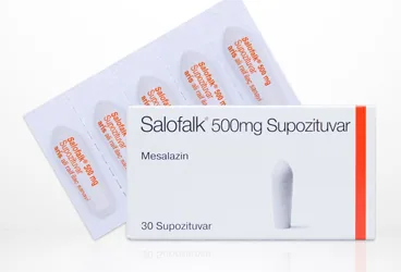 SALOFALK 500 MG 30 SUPOZİTUAR kutusu, supozituvar formunda mesalazin içerir. Üretici: ALİ RAİF İLAÇ SANAYİ A.Ş.