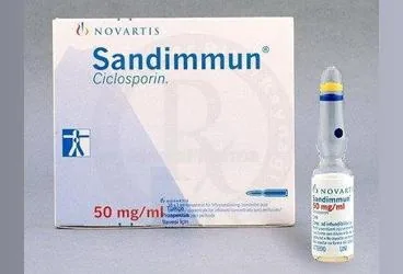 SANDIMMUN 50 MG 10 AMPUL ambalajı. Siklosporin içeren ampul. Üretici: NOVARTİS SAĞLIK GIDA VE TARIM ÜRÜNLERİ SANAYİ VE TİCARET ANONİM ŞİRKETİ.