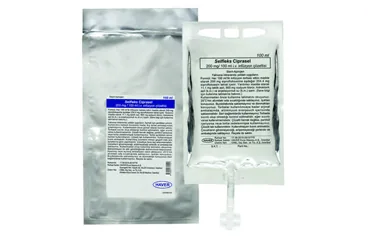 SELFLEKS CIPRASEL 200 MG/100 ML IV INFUZYON COZELTISI (1 PVC TORBA, 100 ML) (siprofloksasin) kutu fotoğrafı, çözelti. Üretici: HAVER FARMA İLAÇ ANONİM ŞİRKETİ.