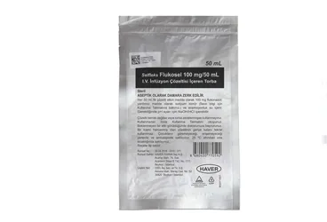 SELFLEKS FLUKOSEL 100 MG/50 ML I.V. INFUZYON COZELTISI ICEREN TORBA kutusu, çözelti formunda flukonazol içerir. Üretici: HAVER FARMA İLAÇ ANONİM ŞİRKETİ.
