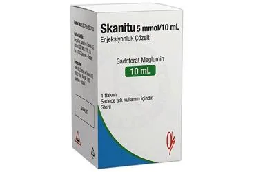 Meglumin gadoterat içeren çözelti: SKANITU 5 MMOL/10 ML ENJEKSIYONLUK COZELTI (1 FLAKON) kutu fotoğrafı. Üretici: KOÇSEL İLAÇ SANAYİ VE TİCARET ANONİM ŞİRKETİ.