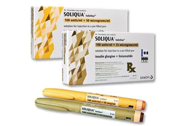 SOLIQUA SOLOSTAR 100 U/ML VE 33 MCG/ML SC ENJEKSIYONLUK COZ. ICEREN KULLANIMA HAZIR ENJ. KALEMI (3 KALEM) (insülin glargine +  lixisenatide) kutusu, enjeksiyonluk ürün. Üretici: SANOFİ SAĞLIK ÜRÜNLERİ LTD. ŞTİ.