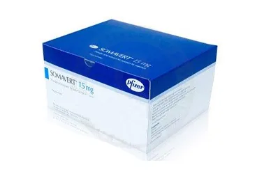SOMAVERT 15 MG 30 FLAKON (pegvisomant) kutusu, flakon. Üretici: PFİZER PFE İLAÇLARI ANONİM ŞİRKETİ.