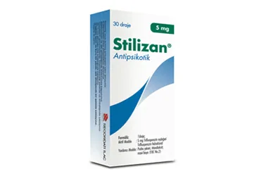 STILIZAN 5 MG KAPLI TABLET (30 DRAJE) (trifluperazin hcl) ürün ambalajı, tablet. Üretici: RECORDATİ İLAÇ SANAYİ VE TİCARET ANONİM ŞİRKETİ.