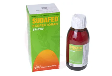 SUDAFED EXPEKTORAN 150 ML SURUP (psödoefedrin kombinasyon) kutusu, şurup. Üretici: GLAXOSMİTHKLİNE İLAÇLARI SAN. VE TİC. A.Ş.