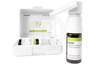 SULGEN 30000 TU/ML DILALTI SPREY, COZELTI (ALTERNARIA) ambalajı. Allerjen ekstratı içeren çözelti. Üretici: ROXALL MEDİCİNE İLAÇ İTHALAT İHRACAT SANAYİ VE TİCARET LİMİTED ŞİRKETİ.