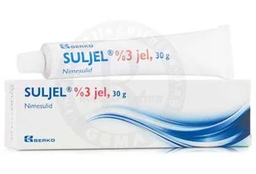 SULJEL JEL % 3 30 GR JEL (nimesulid -topikal) ambalajı, jel. Üretici: BERAT BERAN İLAÇ SAN. VE TİC. LTD. ŞTİ.