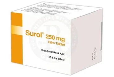 SUROL 250 MG FILM TABLET ( 100 TABLET ) (ursodeoksikolik asit) kutu fotoğrafı, film kaplı tablet. Üretici: HELBA İLAÇ İÇ VE DIŞ SANAYİ TİCARET ANONİM ŞİRKETİ.