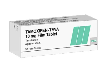TAMOXIFEN 10 MG 30 TABLET kutu fotoğrafı. Tamoksifen sitrat içeren tablet. Üretici: DEVA HOLDİNG ANONİM ŞİRKETİ.