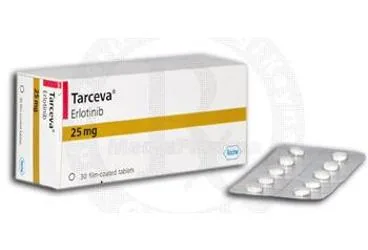 TARCEVA ROCHE 25 MG 30 FİLM KAPLI TABLET kutu fotoğrafı, film kaplı tablet formunda erlotinib içerir. Üretici: ROCHE MÜSTAHZARLARI SANAYİ ANONİM ŞİRKETİ.