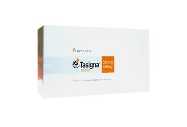 TASIGNA 200 MG 112 KAPSÜL ambalajı, kapsül formunda nilotinib içerir. Üretici: NOVARTİS SAĞLIK GIDA VE TARIM ÜRÜNLERİ SANAYİ VE TİCARET ANONİM ŞİRKETİ.