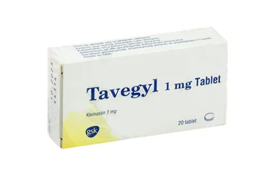 TAVEGYL 1 MG 20 TABLET kutu fotoğrafı. Klemastin fumarat içeren tablet. Üretici: HALEON TÜKETİCİ SAĞLIĞI ANONİM ŞİRKETİ.