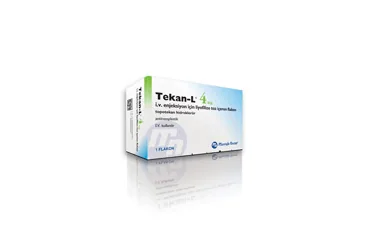 Topotekan hcl içeren flakon: TEKAN-L 4 MG IV ENJEKSIYON ICIN LIYOFILIZE TOZ ICEREN FLAKON ürün ambalajı. Üretici: GENSENTA İLAÇ SANAYİ VE TİCARET ANONİM ŞİRKETİ.