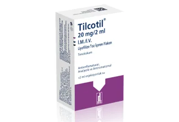 TILCOTIL 20 MG / 2 ML IM/IV LIYOFILIZE TOZ ICEREN FLAKON (1 FLAKON) (tenoksikam) ürün ambalajı, flakon. Üretici: DEVA HOLDİNG ANONİM ŞİRKETİ.