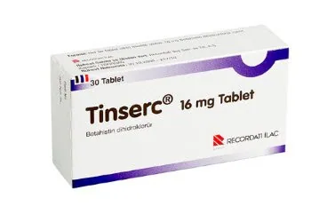 TINSERC 16 MG TABLET, 90 ADET (betahistin dihidroklorür) kutu fotoğrafı, tablet. Üretici: RECORDATİ İLAÇ SAN. VE TİC. A.Ş.