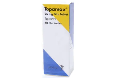 TOPAMAX 25 MG 60 FILM TABLET ürün ambalajı, film kaplı tablet formunda topiramat içerir. Üretici: JOHNSON AND JOHNSON SIHHİ MALZEME SANAYİ VE TİCARET LİMİTED ŞİRKETİ.