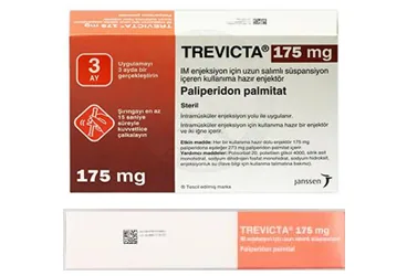 TREVICTA 175 MG IM ENJEKSIYON ICIN UZUN SALIMLI SUSPANSIYON ambalajı, süspansiyon formunda paliperidon içerir. Üretici: JOHNSON AND JOHNSON SIHHİ MALZEME SANAYİ VE TİCARET LİMİTED ŞİRKETİ.