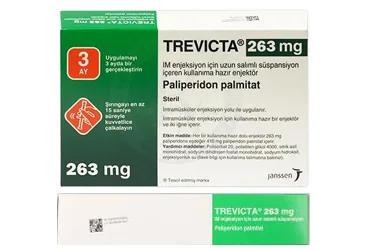 TREVICTA 263 MG IM ENJEKSIYON ICIN UZUN SALIMLI SUSPANSIYON (paliperidon) kutusu, süspansiyon. Üretici: JOHNSON AND JOHNSON SIHHİ MALZEME SANAYİ VE TİCARET LİMİTED ŞİRKETİ.