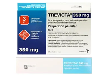 TREVICTA 350 MG IM ENJEKSIYON ICIN UZUN SALIMLI SUSPANSIYON (paliperidon) ambalajı, süspansiyon. Üretici: JOHNSON AND JOHNSON SIHHİ MALZEME SANAYİ VE TİCARET LİMİTED ŞİRKETİ.