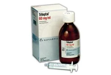 TRILEPTAL 60 MG 250 ML SÜSPANSİYON ürün ambalajı. Okskarbazepin içeren süspansiyon. Üretici: NOVARTİS SAĞLIK GIDA VE TARIM ÜRÜNLERİ SANAYİ VE TİCARET ANONİM ŞİRKETİ.