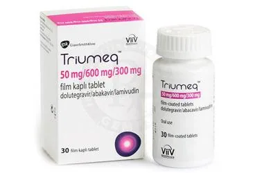 Abakavir + lamivudin + dolutegravir içeren film kaplı tablet: TRIUMEQ 30 FILM TABLET kutu fotoğrafı. Üretici: GLAXOSMİTHKLİNE İLAÇLARI SAN. VE TİC. A.Ş.