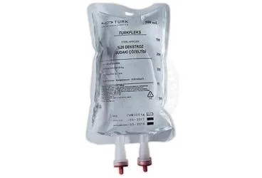 Dekstroz içeren TURKFLEKS %20 DEKSTROZ SUDAKI COZ. 500 ML (SETLI) kutu fotoğrafı. Üretici: TURK İLAÇ VE SERUM SANAYİ ANONİM ŞİRKETİ.