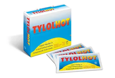 TYLOL HOT 500 MG + 60 MG + 4 MG / 20 G TEK KULLANIMLIK ORAL COZELTI HAZIRLAMAK ICIN TOZ 12 POŞET ürün ambalajı, çözelti formunda parasetamol kombinasyon içerir. Üretici: NOBEL İLAÇ SAN. VE TİC. A.Ş.