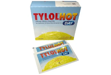 TYLOLHOT DAY 500 MG + 30 MG + 2 MG / 20 G TEK KULLANIMLIK ORAL COZELTI HAZIRLAMAK ICIN TOZ 12 POŞET ambalajı. Psödoefedrin kombinasyon içeren çözelti. Üretici: NOBEL İLAÇ SAN. VE TİC. A.Ş.