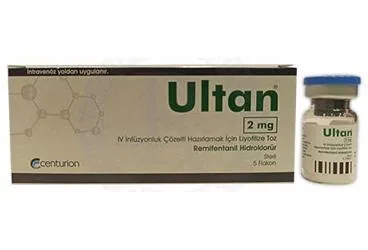 ULTAN 2 MG IV İNFÜZYONLUK ÇÖZELTİ HAZIRLAMAK İÇİN LİYOFİLİZE TOZ ambalajı, çözelti formunda remifentanil içerir. Üretici: CENTURİON İLAÇ SANAYİ VE TİCARET ANONİM ŞİRKETİ.