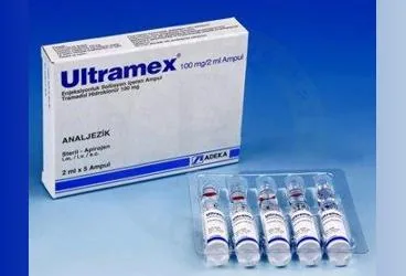 Tramadol hcl içeren çözelti: ULTRAMEX 100 MG/2ML IV/IM/SC ENJEKSIYONLUK COZELTI kutusu. Üretici: ADEKA İLAÇ SANAYİ VE TİCARET A.Ş.