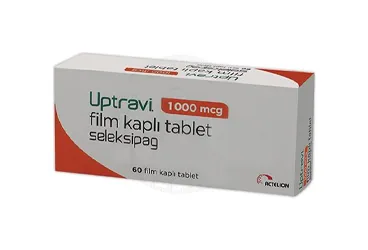 UPTRAVI 1000 MCG 60 FILM KAPLI TABLET (seleksipag) kutusu, film kaplı tablet. Üretici: JOHNSON AND JOHNSON SIHHİ MALZEME SANAYİ VE TİCARET LİMİTED ŞİRKETİ.