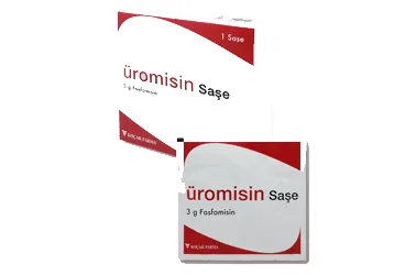 UROMISIN 3 G TOZ ICEREN SASE ( 1 SASE) (fosfomisin) ambalajı, saşe. Üretici: KOÇAK FARMA İLAÇ VE KİMYA SANAYİ A.Ş.