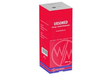 URSOMED 250 MG/5 ML ORAL SUSPANSIYON (1 SISE, 250 ML) (ursodeoksikolik asit) ambalajı, oral süspansiyon. Üretici: WORLD MEDICINE İLAÇ SAN. VE TİC. A.Ş.