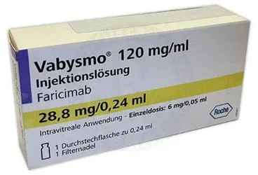 VABYSMO 6 MG/0,05 ML INTRAVITREAL ENJEKSIYONLUK COZELTI (1 ADET) (farisimab) ambalajı, çözelti. Üretici: ROCHE MÜSTAHZARLARI SANAYİ ANONİM ŞİRKETİ.