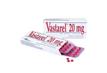 VASTAREL 20 MG 60 FILM TABLET kutu fotoğrafı, film kaplı tablet formunda trimetazidin içerir. Üretici: SERVIER ILAÇ VE ARAŞTIRMA A.S.