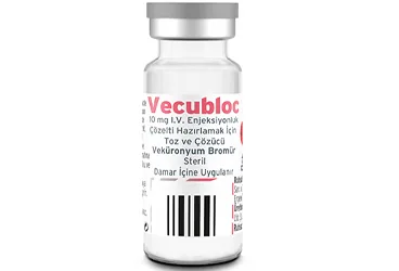 VECUBLOC 10 MG IV ENJEKSIYONLUK COZELTI HAZIRLAMAK ICIN TOZ VE COZUCU (vekuronyum) ambalajı, çözelti. Üretici: POLİFARMA İLAÇ SAN. VE TİC. A.Ş.