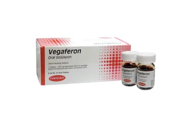 VEGAFERON 100 MG/5 ML ORAL COZELTI ( 20 FLAKON) ürün ambalajı, çözelti formunda demir iii hidroksit içerir. Üretici: FARMAKO ECZACILIK A.Ş.