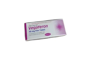 VEGAFERON 50 MG 30 FILM TABLET ürün ambalajı, film kaplı tablet formunda demir iii hidroksit içerir. Üretici: FARMAKO ECZACILIK A.Ş.