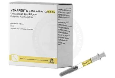 VENAPERTA 4000 ANTI-XA IU/0,4 ML ENJEKSIYONLUK COZELTI ICEREN KULLANIMA HAZIR ENJEKTOR (10 adet) (enoksaparin sodyum) ambalajı, çözelti. Üretici: POLİFARMA İLAÇ SAN. VE TİC. A.Ş.
